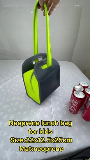 Almuerzo de neopreno multifuncional con bolsa de refrigeración plegable