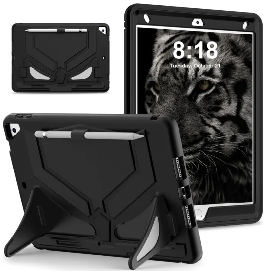 Funda de silicona resistente a caídas para PC, resistente al agua, con ranura para lápiz para iPad 10.2