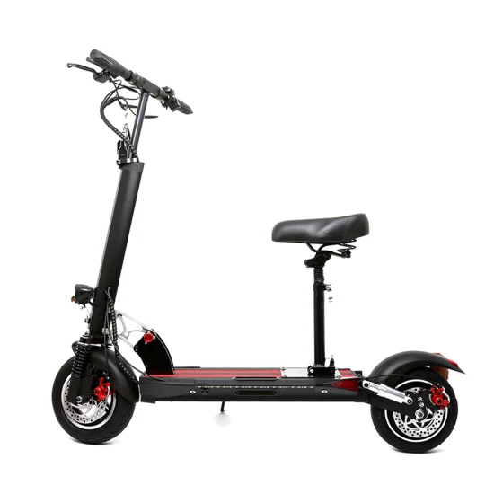 Potente patinete eléctrico para adultos plegable 48V 2400W 20ah 10 pulgadas CE 48V 18.2ah 200kg Suspensión delantera y trasera 60-80km