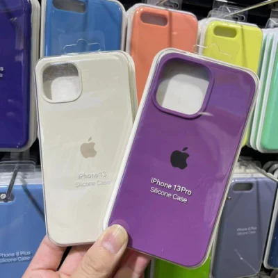 Venta al por mayor Fundas de silicona para iPhone 13 11 12 PRO Max Contraportada Accesorios para teléfonos móviles Funda de silicona para iPhone